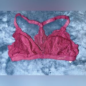 Deep purple front clasp Victoria’s Secret bra size Large, used
